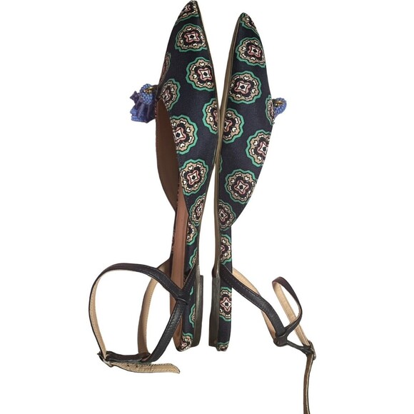 J CREW Beaded Tassel Moroccan Sandals Size 6 Women’s In Excellent Condition - Picture 6 of 11